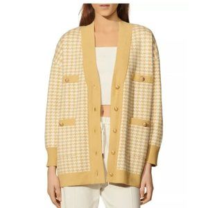 XS Joie Gingham Boyfriend Cardigan